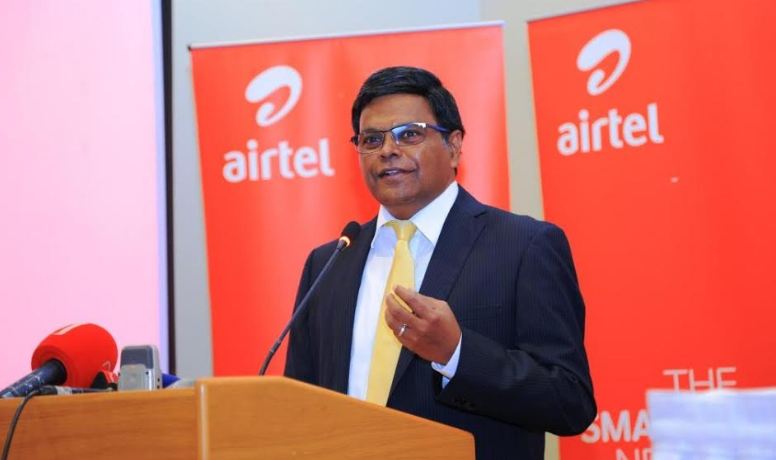 Airtel Uganda MD, V.G. Somasekhar addresses guests during the press conference.