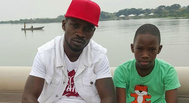 Bobi Wine with his son Solomon Kampala
