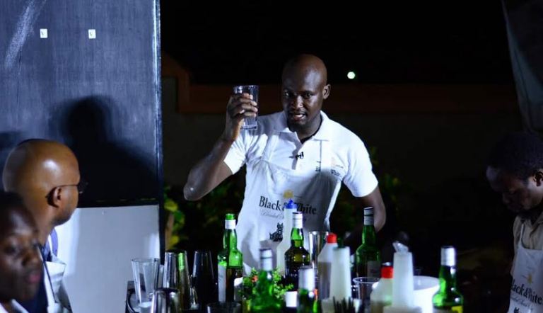 Black and White pop-up bar at Old Timers bar in Ntinda