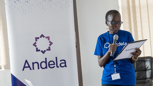 Country Director at Andela Uganda, Jackie Ochola at the first Andela Developers Conference hosted by Andela Uganda at their head offices in Bukoto on Saturday 28th, July 2018.