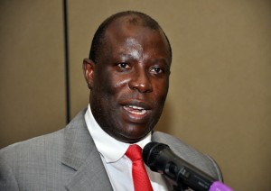 James Saaka, Executive Director, NITA Uganda during the launch of the eCitizen Portal at Statistics House, Uganda in October, 27 2015. (Image Credit: ChimpReports)