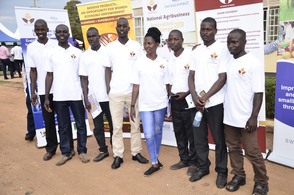 Beneficiaries of the CURAD initiative pose for a picture after the launch of the CURAD Agribusiness Challenge.