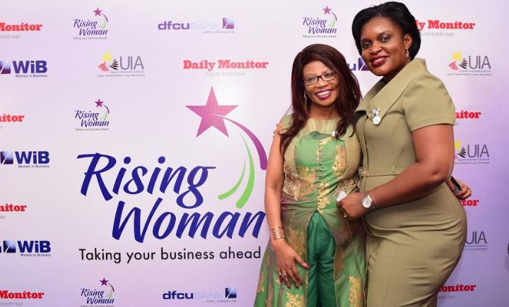 dfcu WiB Manager, Victoria Byenka and Esther Muchemi CEO Samchi Group of Companies at the "Rising Woman" initiative launch