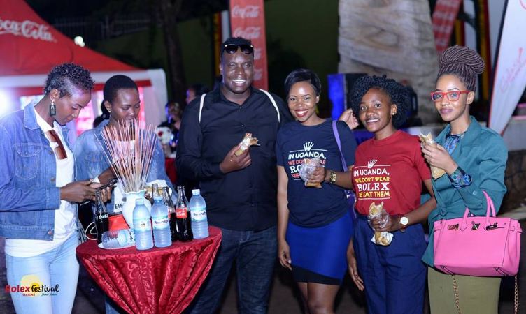 Guests enjoy a rolex during the Rolex Festival Season 3 launch
