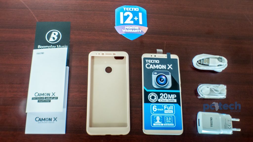 What's inside the Tecno Camon X box.