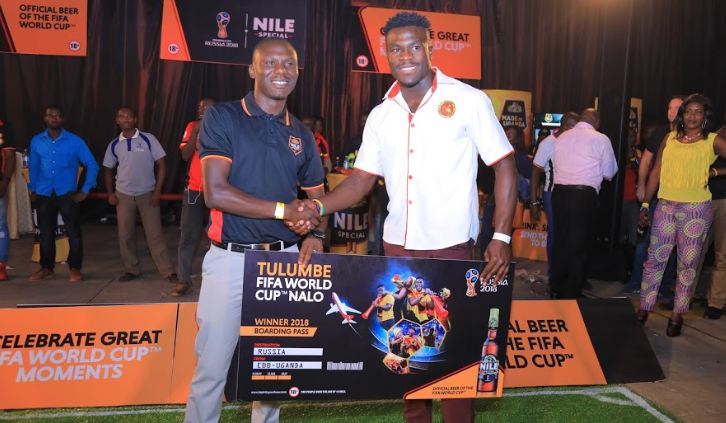 Pius Ogena is the first winner of an all expense paid trip to watch the World Cup in Russia.